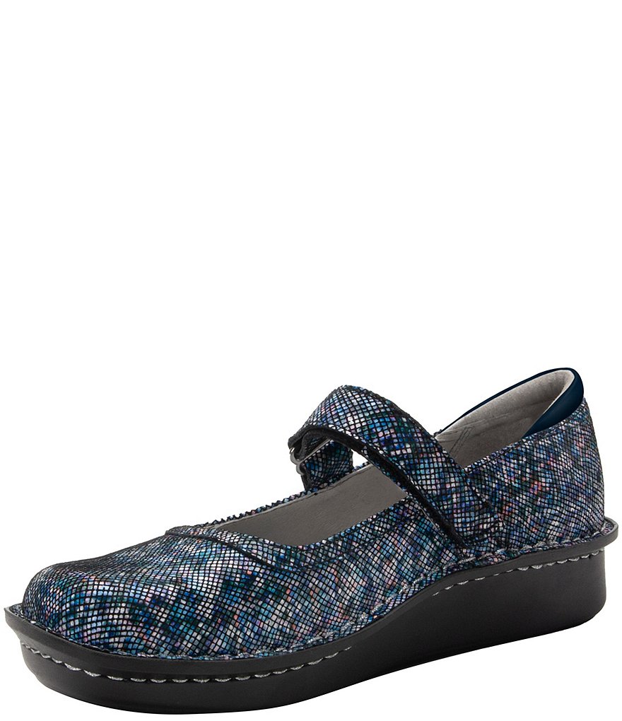 Alegria Belle Printed Leather Mary Janes
