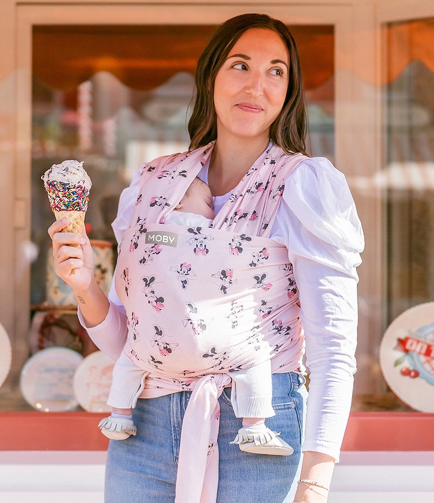 Disney x MOBY Classic Minnie Mouse Print Baby Wrap