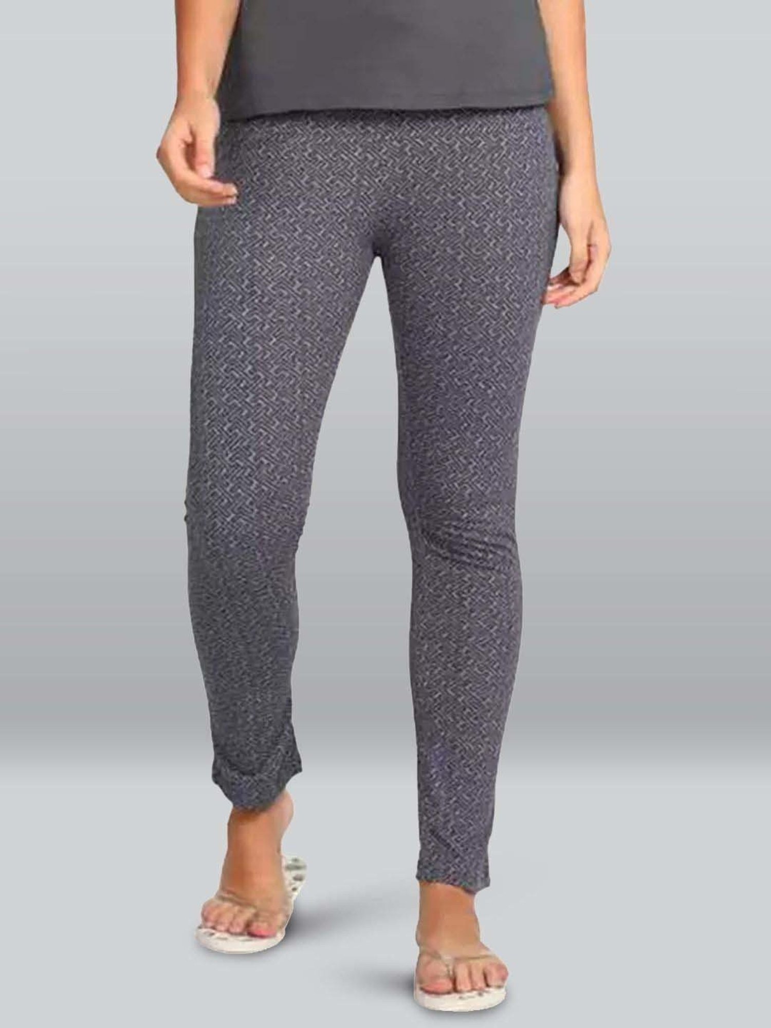 Lyra Pewter Grey Printed Pyjamas