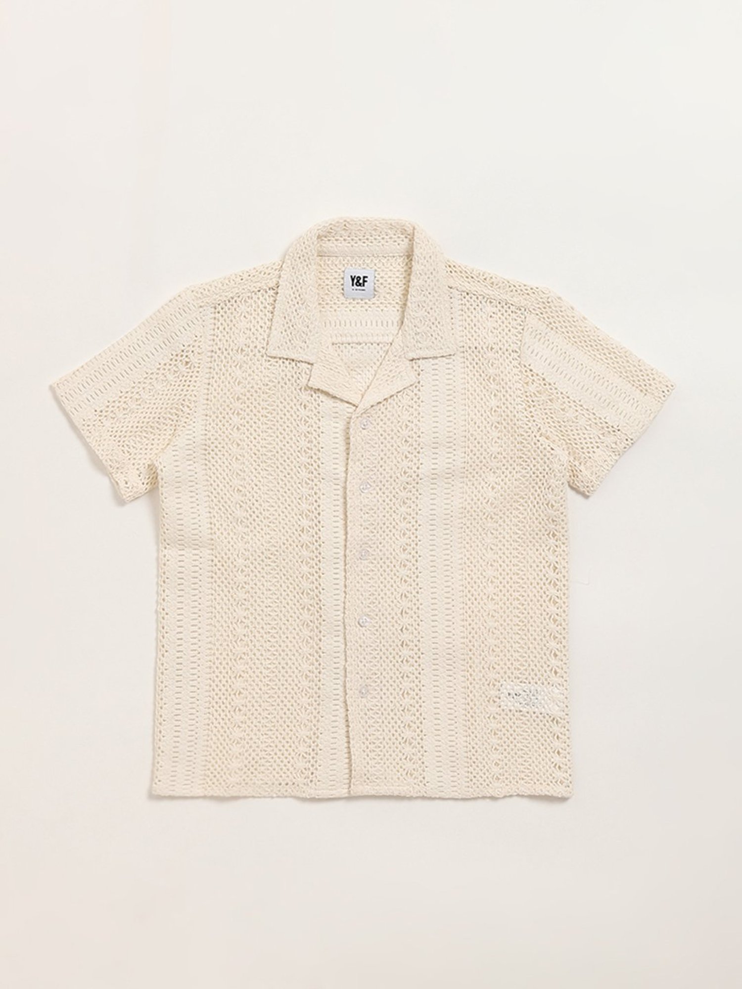 Y&F Kids by Westside Beige Mesh Shirt