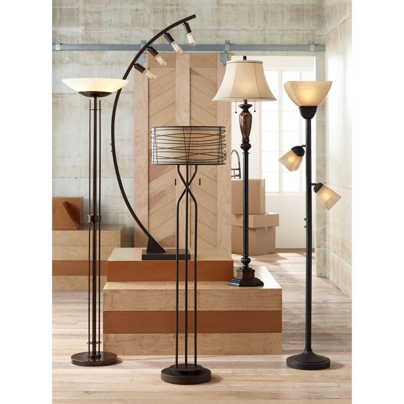 Kathy Ireland Sonnett 63 1/2" High Twin Pull Floor Lamp