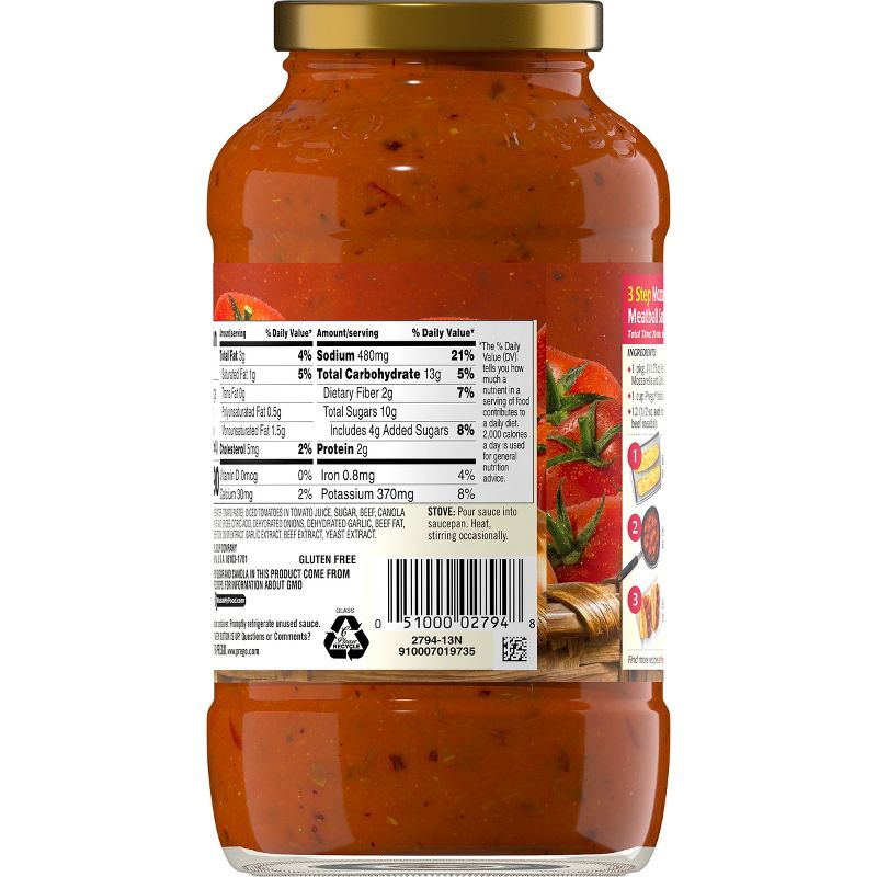 Prego Flavored with Meat Italian Sauce 24oz
