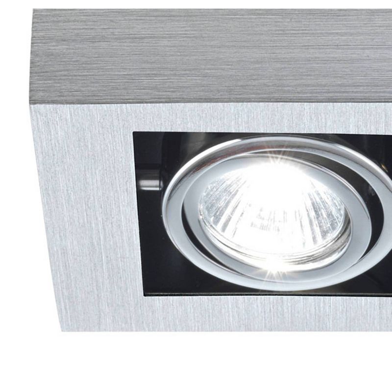 Loke Ceiling Track Light 5.5" Brushed Aluminum - Eglo