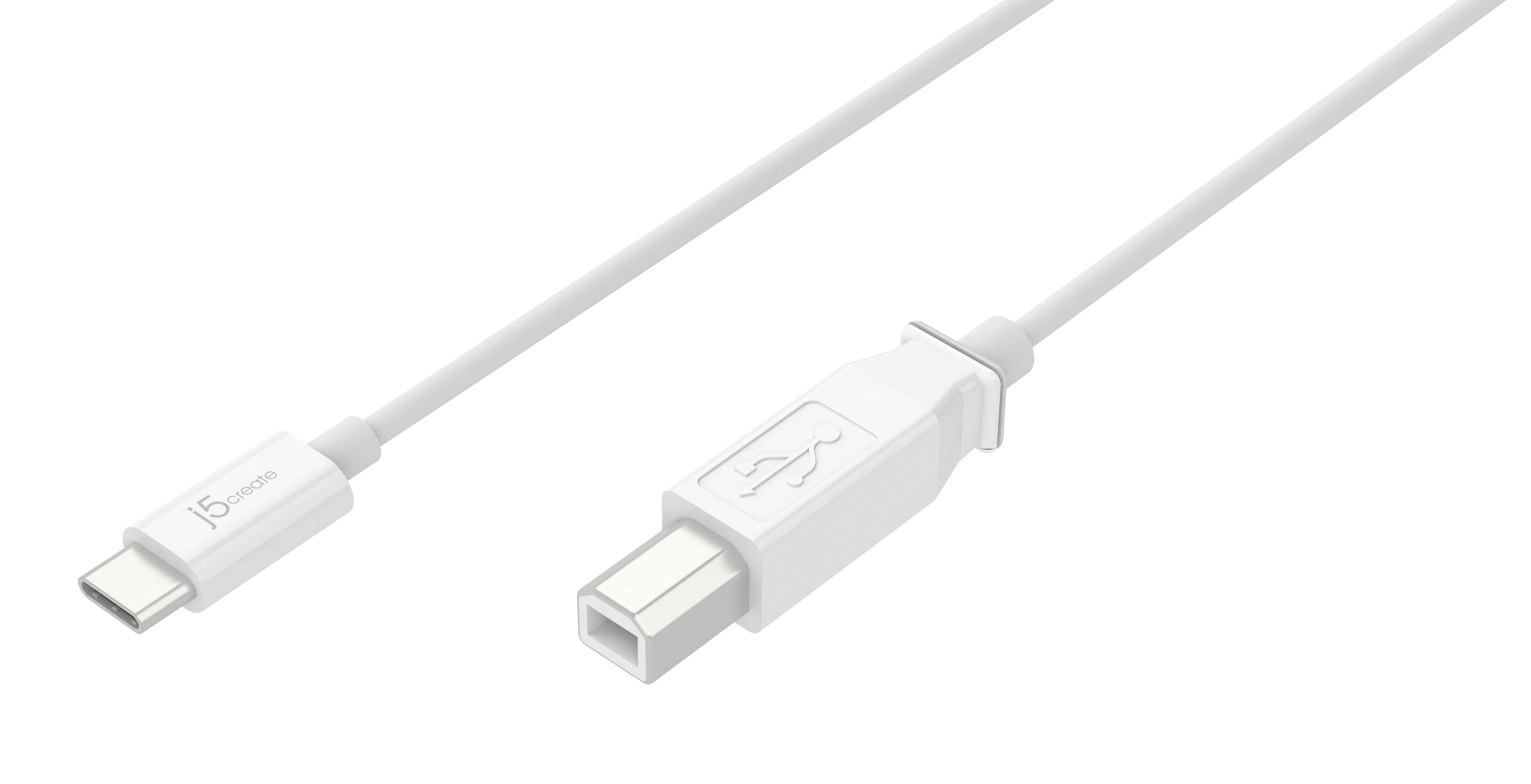 j5create USB Type-C&trade; 2.0 to Type-B Cable