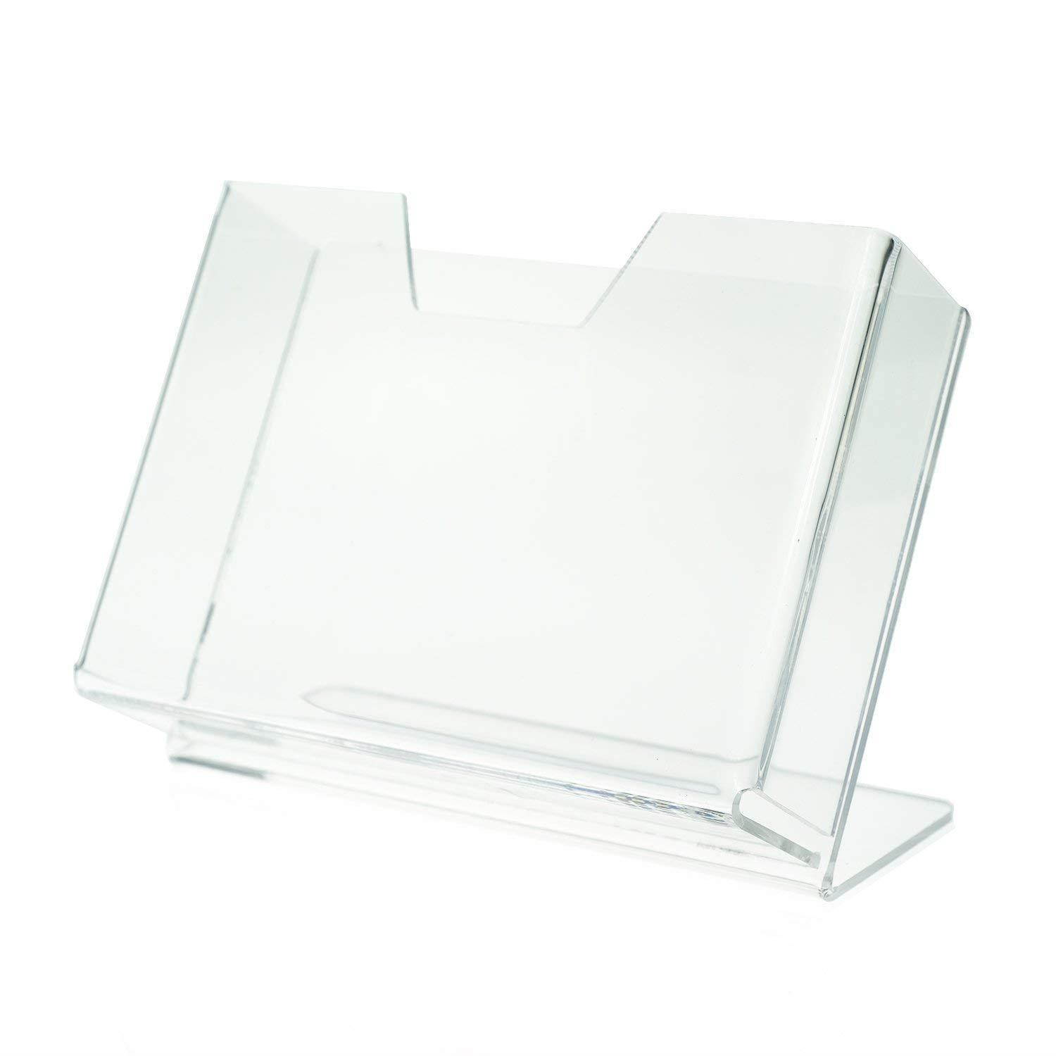 SOURCEONE.ORG Source One Deluxe Clear Acrylic Countertop Greeting Card Display 1 & 3 Pockets Available (1, 7 1/4 Inch)