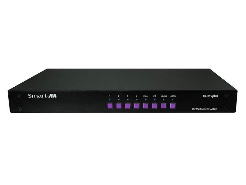 Smartavi SM-HDMV-PLUS 4-Port HDMI/USB Multiviewer KVM switch PiP/Quad/Full modes