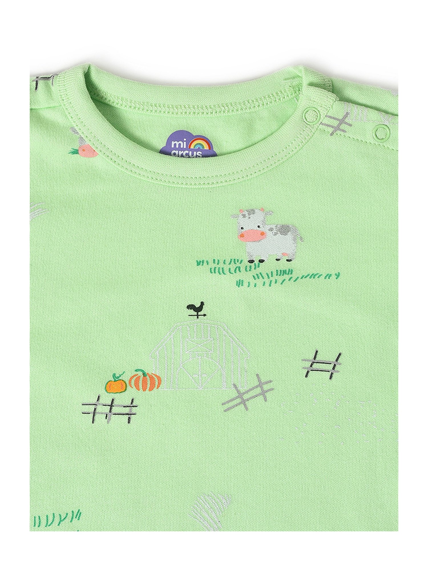 Juniors by Lifestyle Kids Mid Blue Cotton Casual Coordinate Set