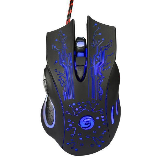 6 Buttons 5500 DPI LED Optical USB Wired Gaming PRO Mouse Mice Computer Mouse