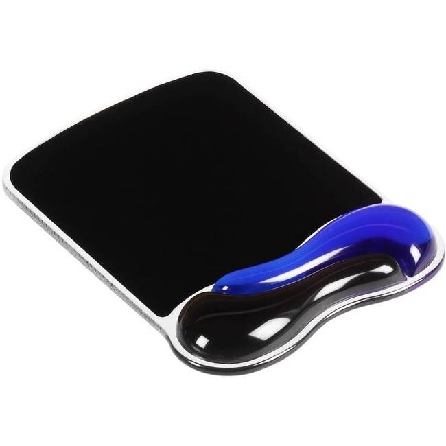 Kensington Duo Gel Wave Mouse Pad Wrist Rest, Blue 62401
