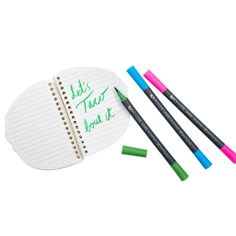 Yoobi™ 80 sheet 1 Subject College Ruled Mini Spiral Notebook  Puffy Taco