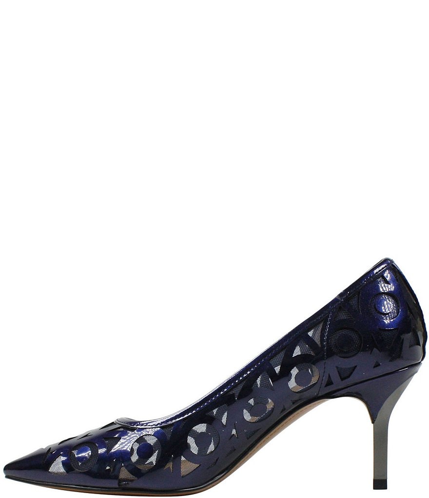 J. Renee Jameena Patent Laser Cut Pumps