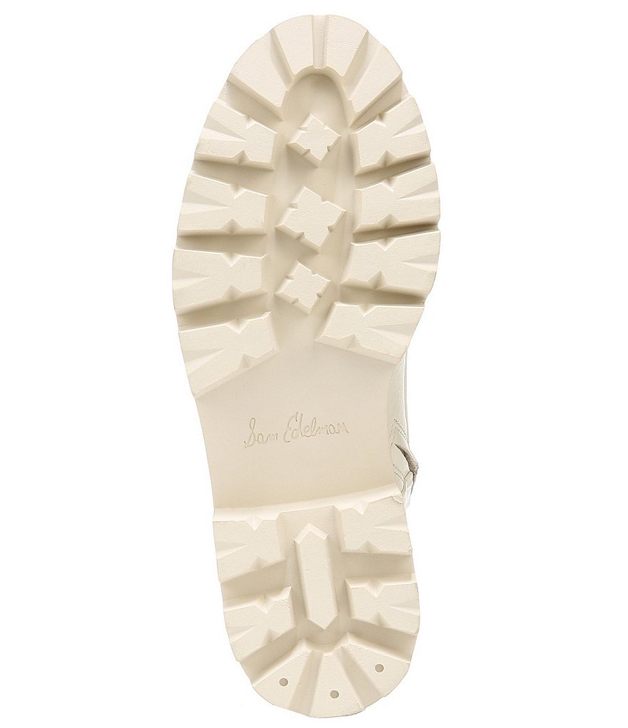 Sam Edelman Garret Lug Sole Waterproof Leather Combat Booties