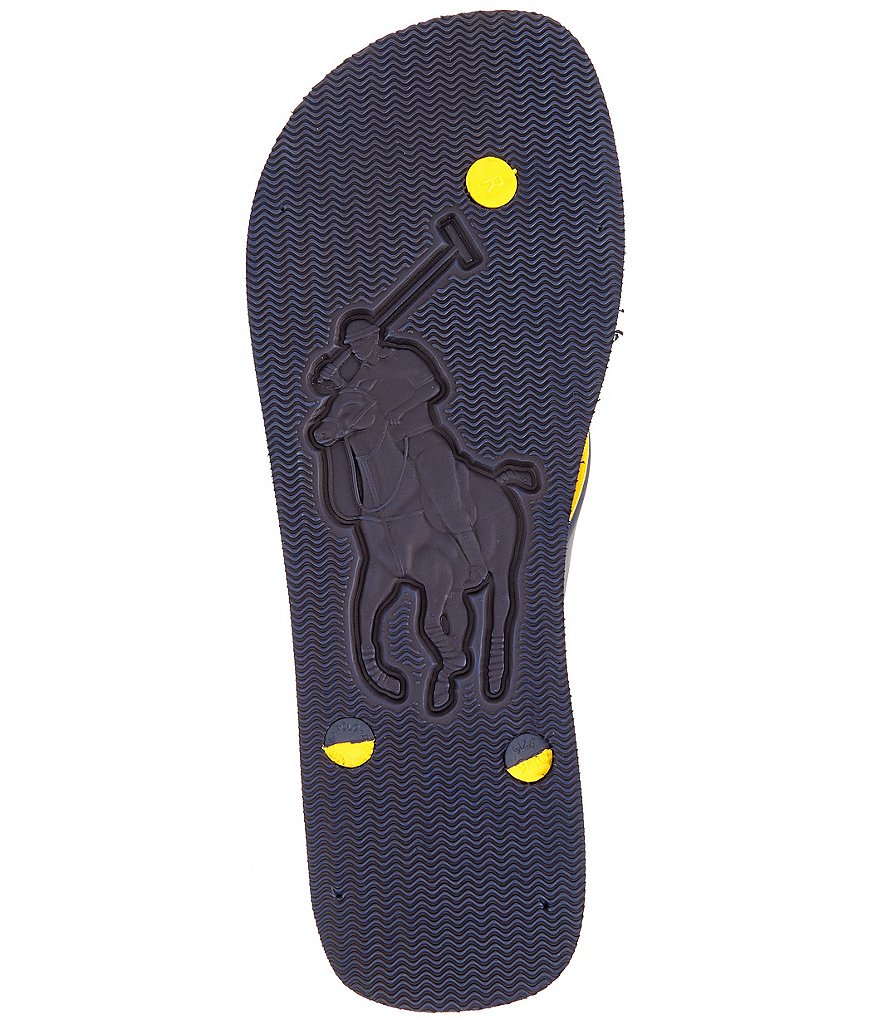 Polo Ralph Lauren Men's Bolt Bear-Waiian Print Flip Flops
