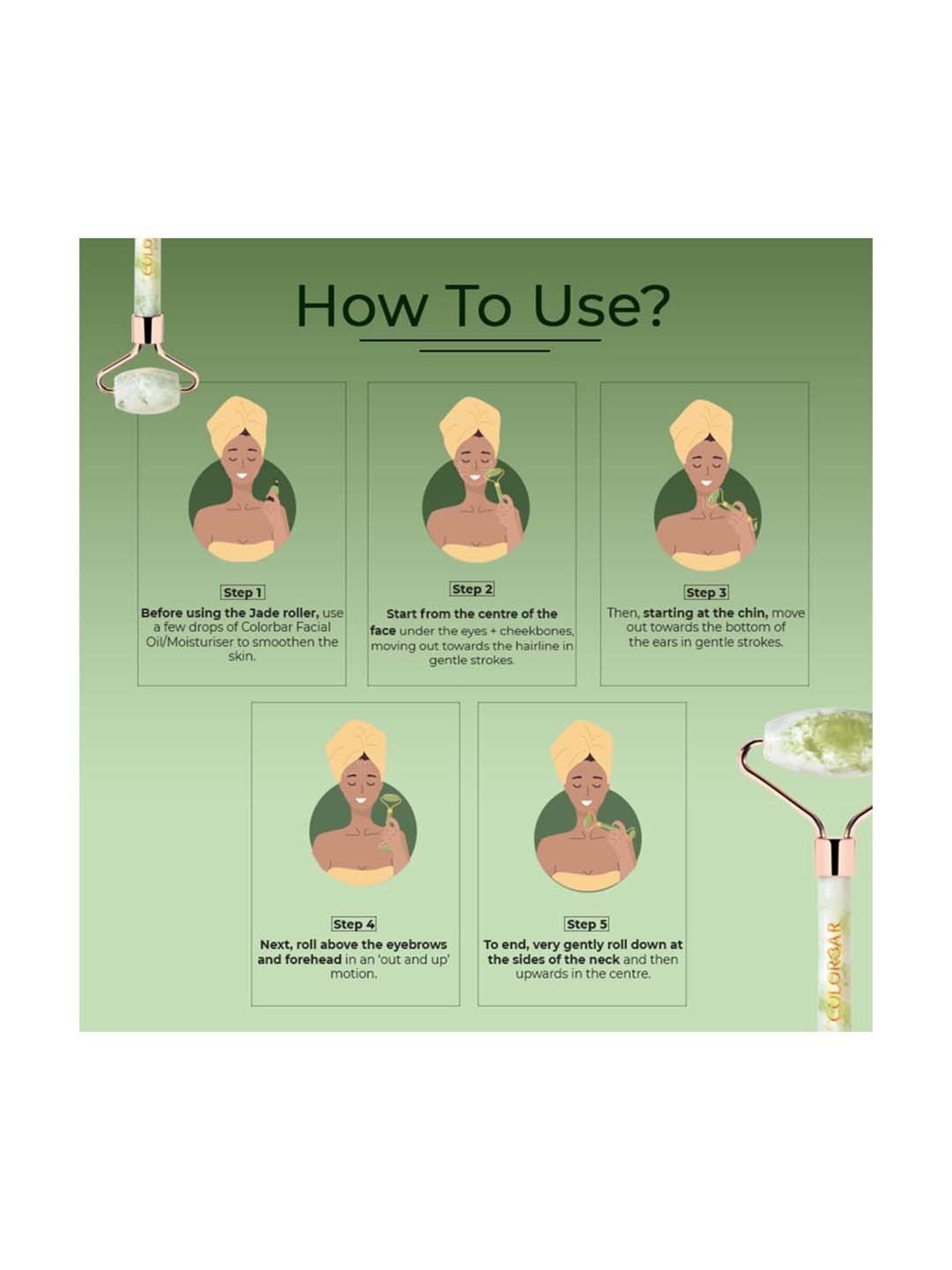 Colorbar Accessories-Jade Roller - 12 gm