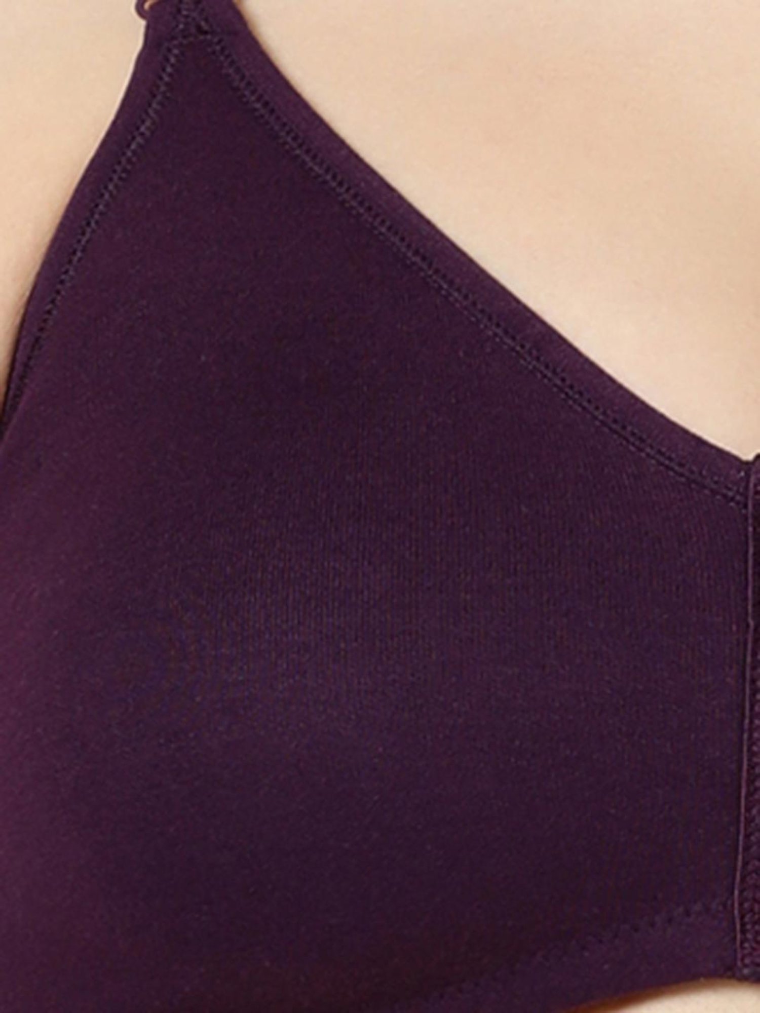 BLOSSOM Dark Purple Full Coverage Front Open Bra