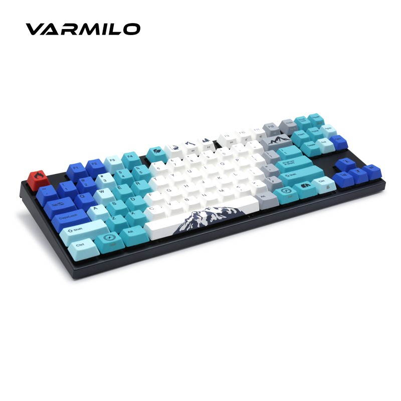 Varmilo VA87M Summit Keyboard 87 Key Wired Blue Cherry MX Switch Keyboard LED Backlight PBT keycaps Ergonomics