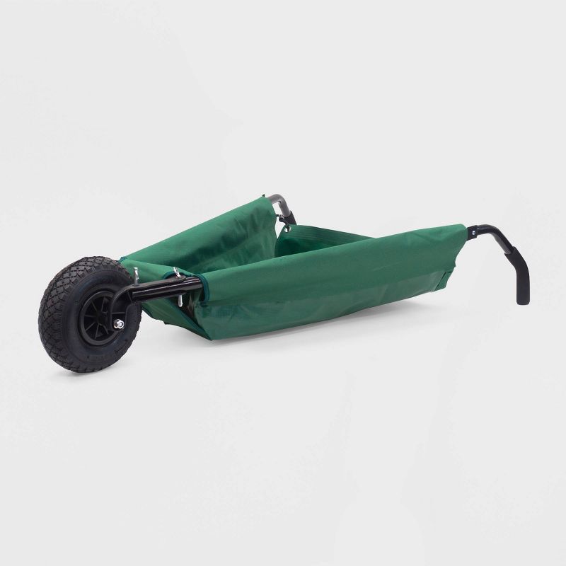 40" Creative Outdoor Folding Wheelbarrow Green