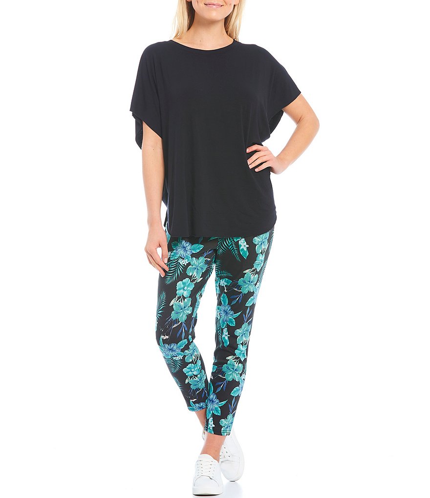 Commando Faux Leather Crocodile-Embossed Legging