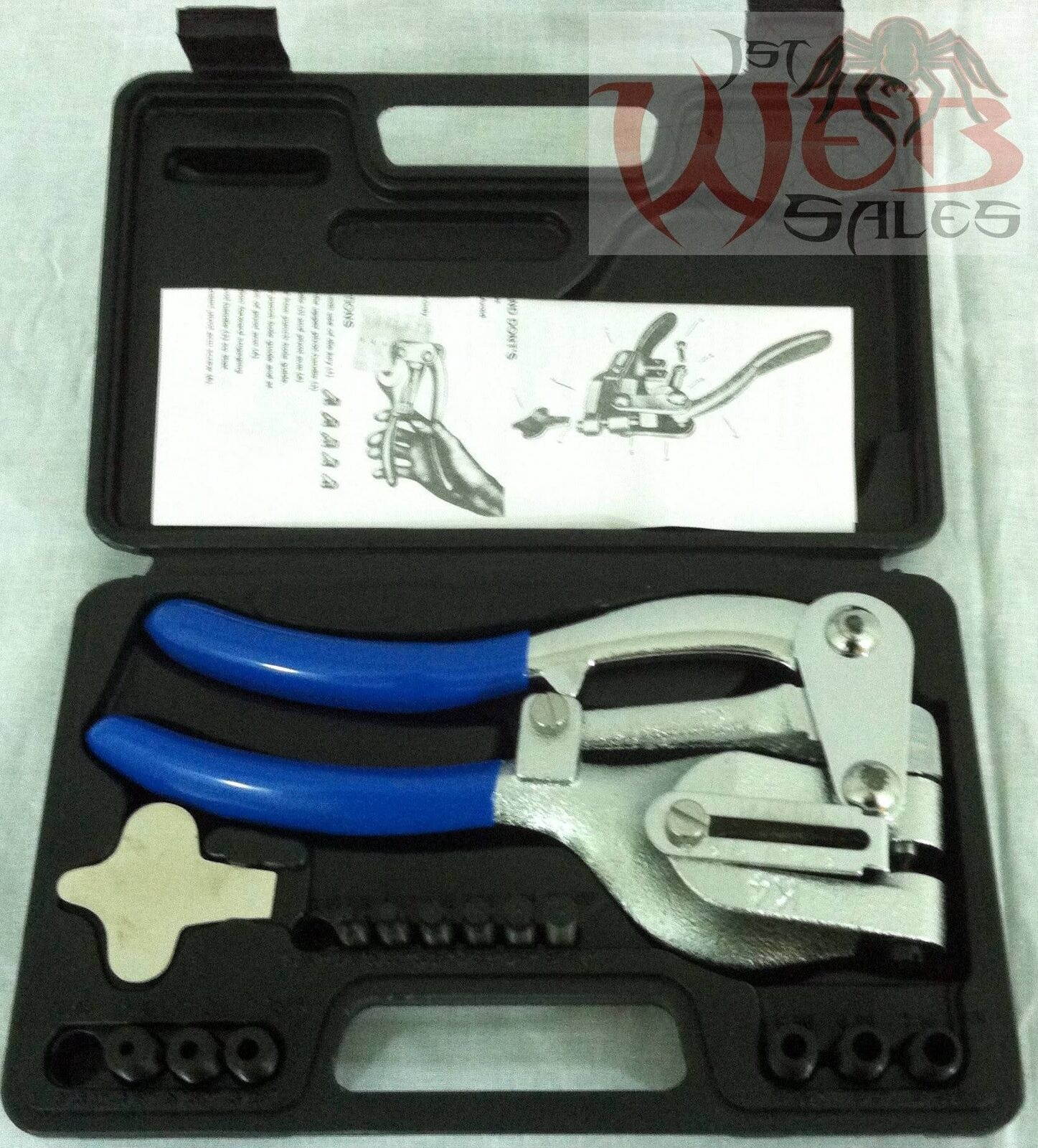 New Hand Held Power Hole Punch Set Sheet Metal Plastic Die Avion Heavy Duty