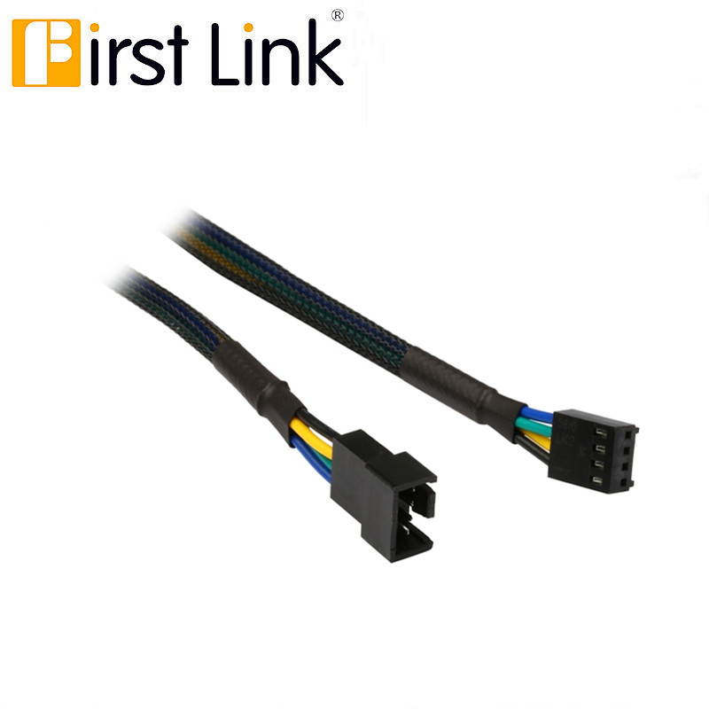Sleeved 12 inch 4-pin TX4 PWM Fan Power Extension Cable Female to Male