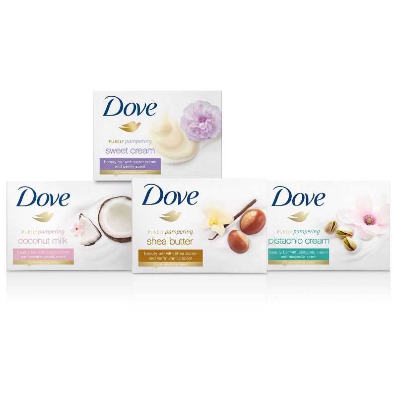 Dove Purely Pampering Shea Butter with Warm Vanilla Beauty Bar Soap - 8pk - 3.75oz each