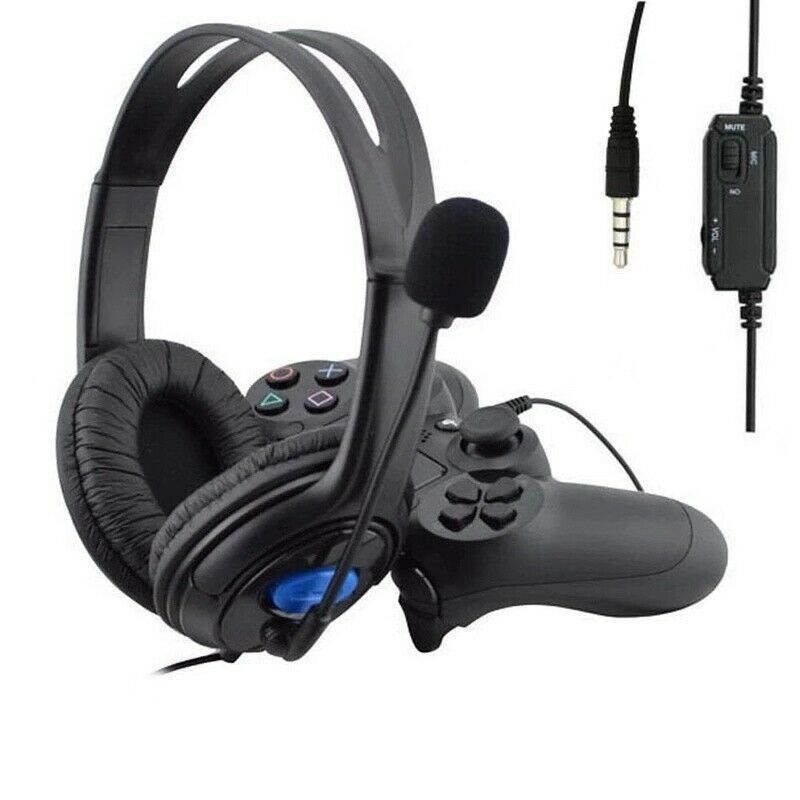 Wired Stereo Bass Surround Gaming Headset for PS4 New Xbox One PC with Mic