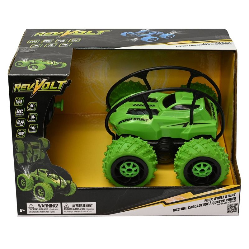 Goodly Toys RevVolt Four Wheel Stunt RC Vehicle - Green