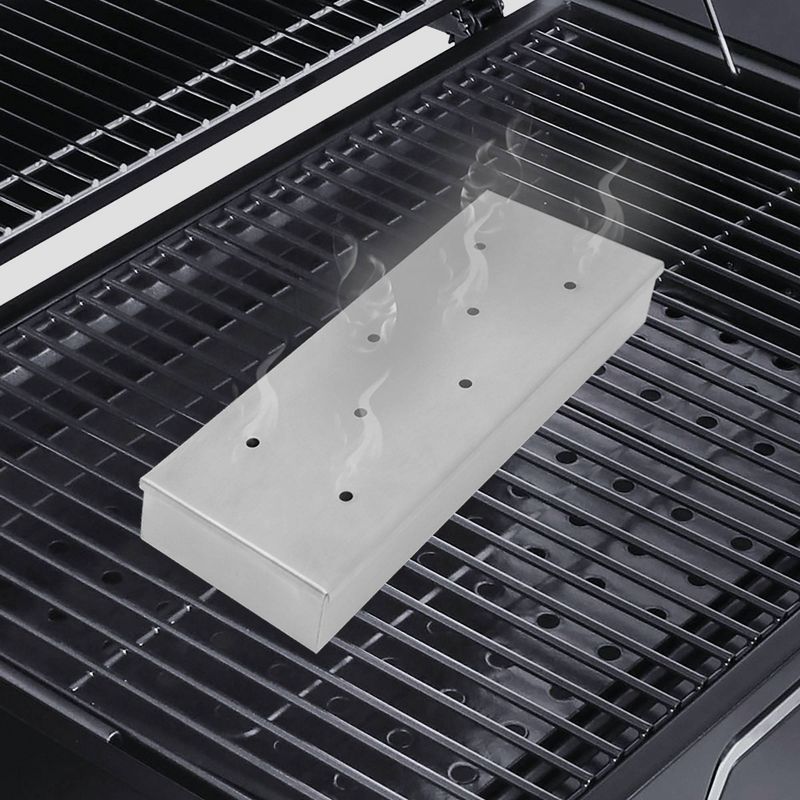 9" Stainless Steel Smoker Box TB0902S- Royal Gourmet