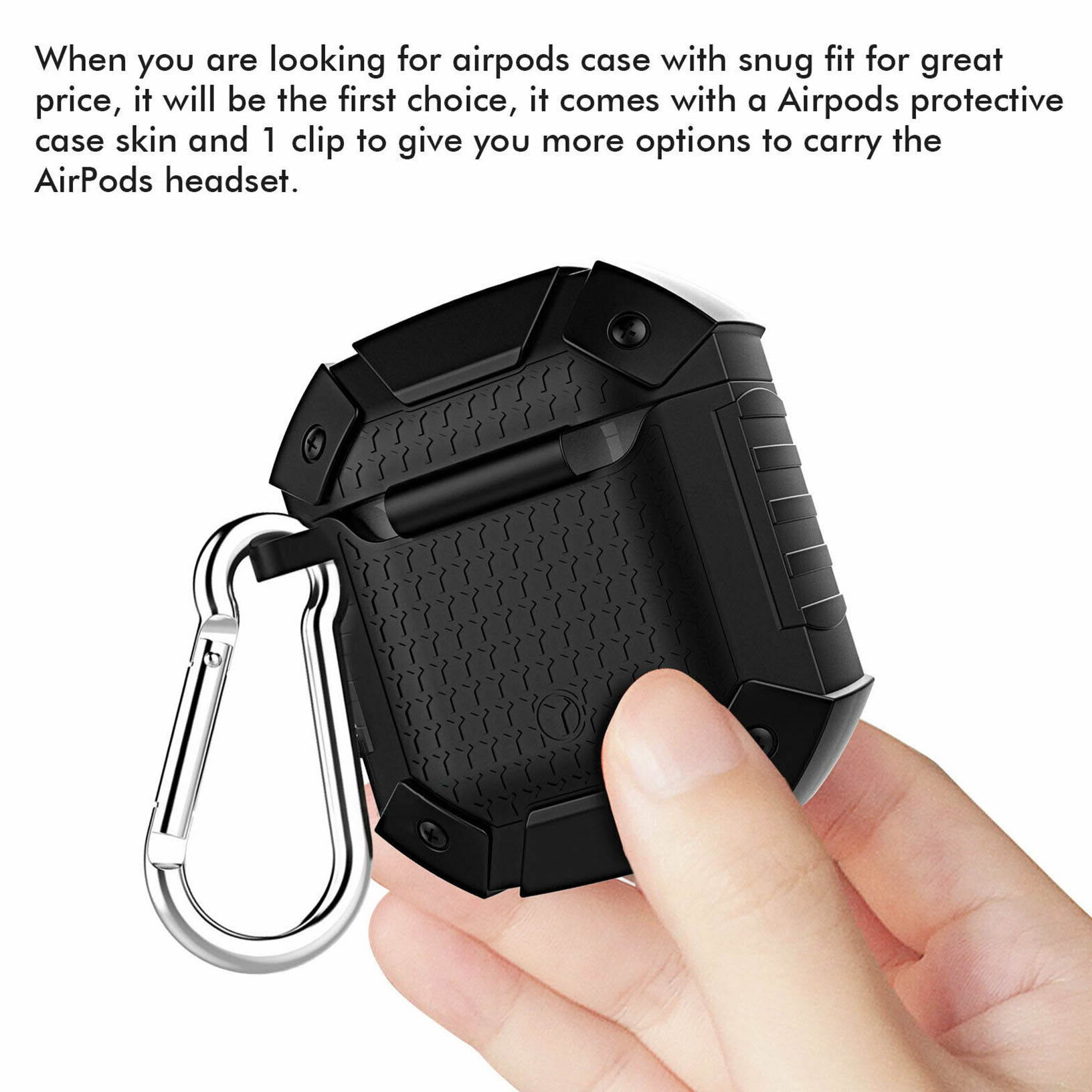 For AirPods 2 2019 Wireless Armor Heavy Duty Rugged Earphone Charging Cover