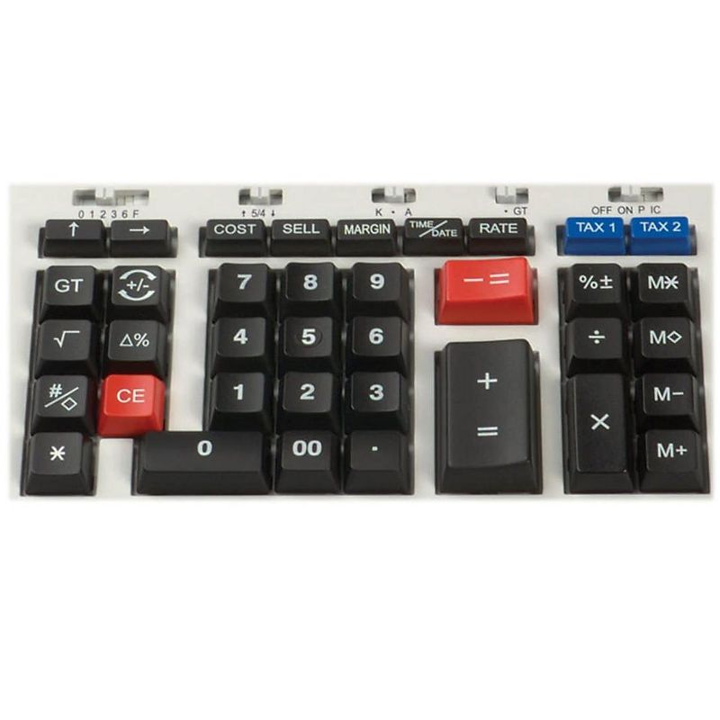 Victor 1297 Two-Color Commercial Printing Calculator Black/Red Print 4 Lines/Sec 