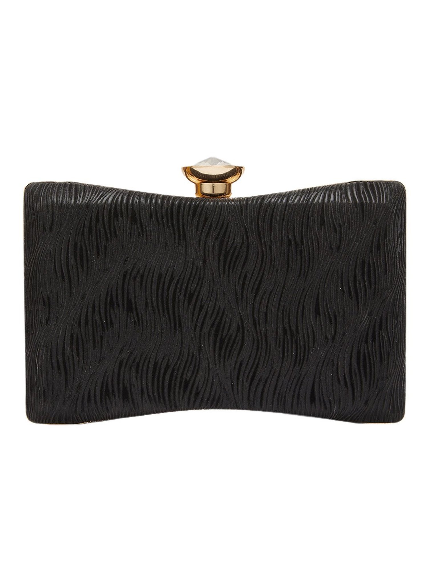 Estee & Lilly Turn Key Closure Clutch - Black
