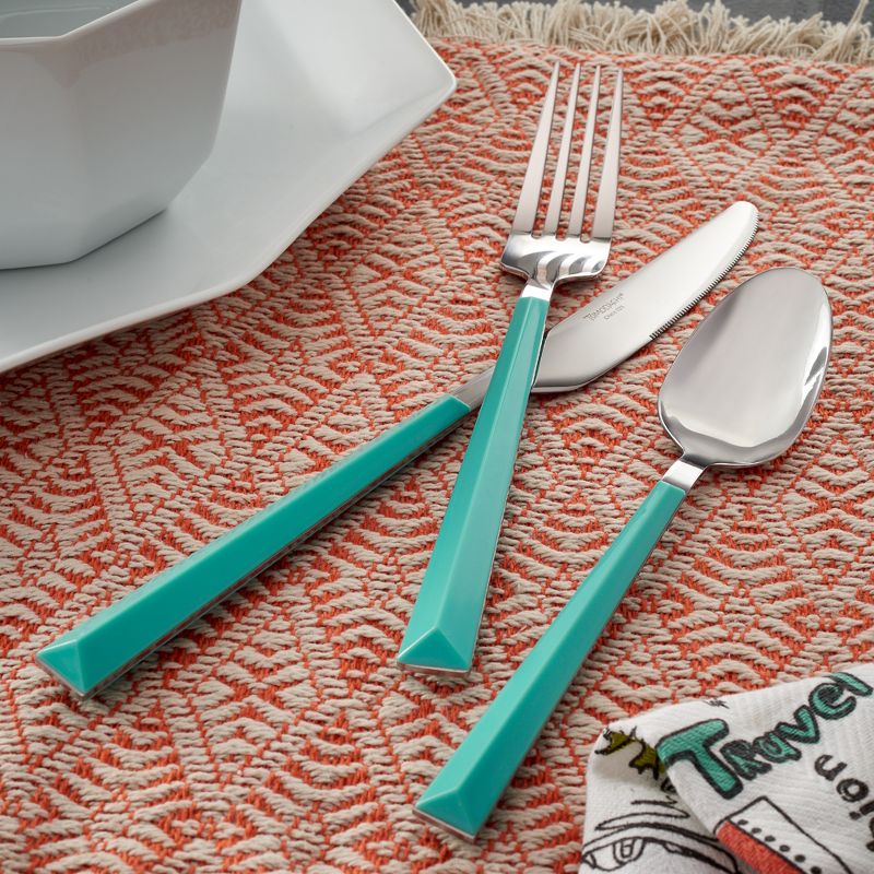 Tomodachi Dali Turquoise - 16 Piece Flatware Set, Service for 4