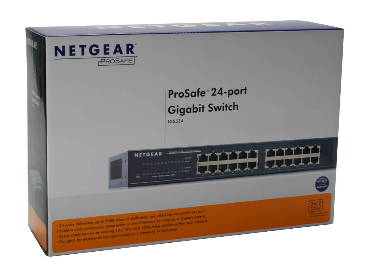 NETGEAR 24-Port Gigabit Ethernet Unmanaged Switch (JGS524)