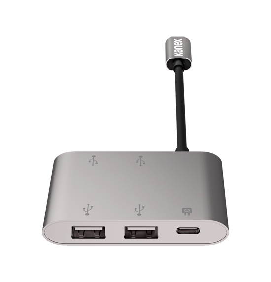 KANEX K181-1042-SG4I 4-Port USB Charging Hub with USB-C
