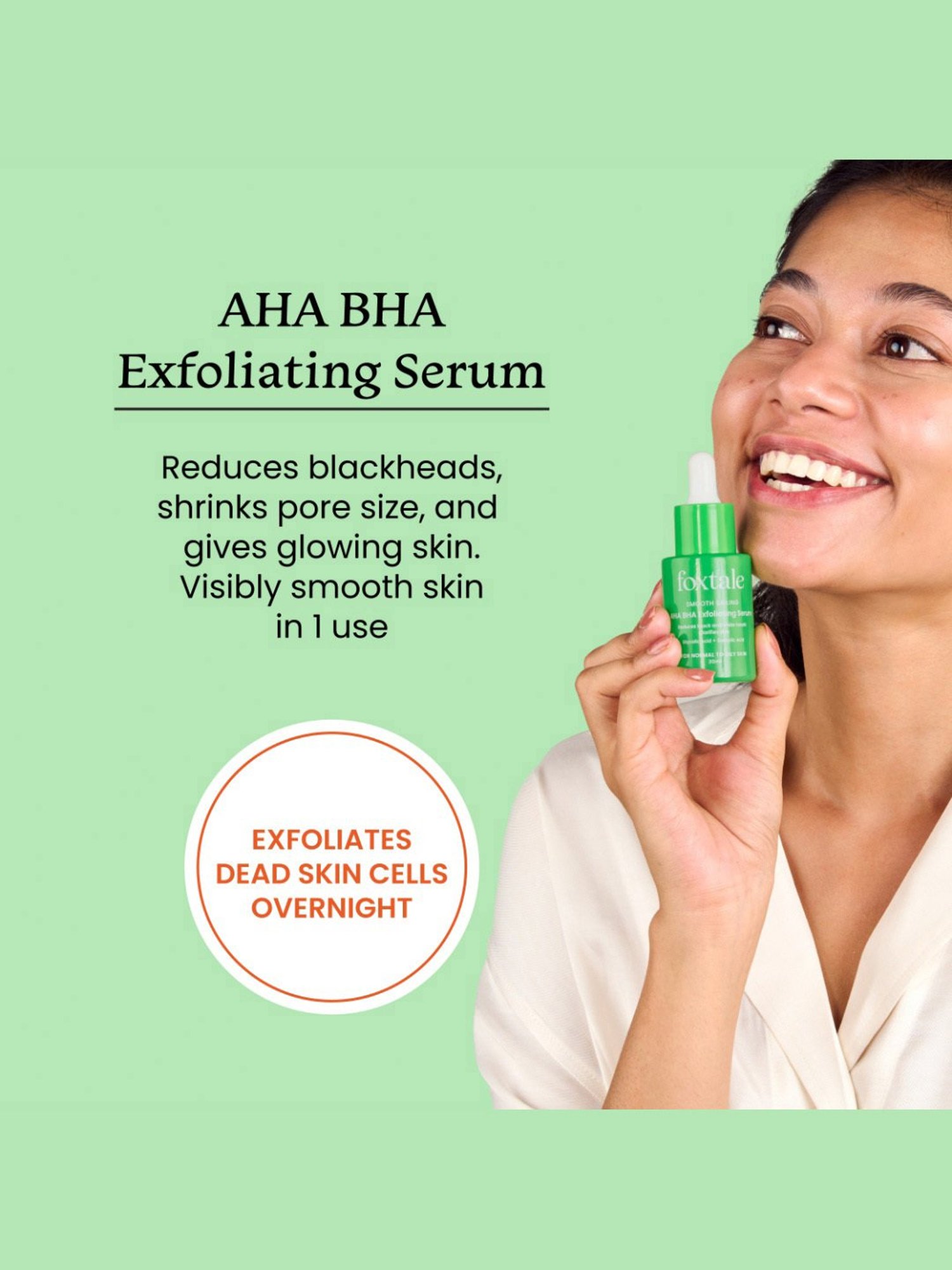 Foxtale Smooth Sailing AHA BHA Exfoliating Serum - 30 ml