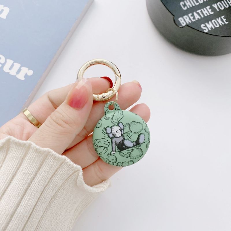 [7 PCS] Silicone Protective Case for AirTags, Tracker Lightweight Soft Protective Skin Cover Accessories with Key Chain Anti-Loss Design Compatible with Apple AirTags 2021