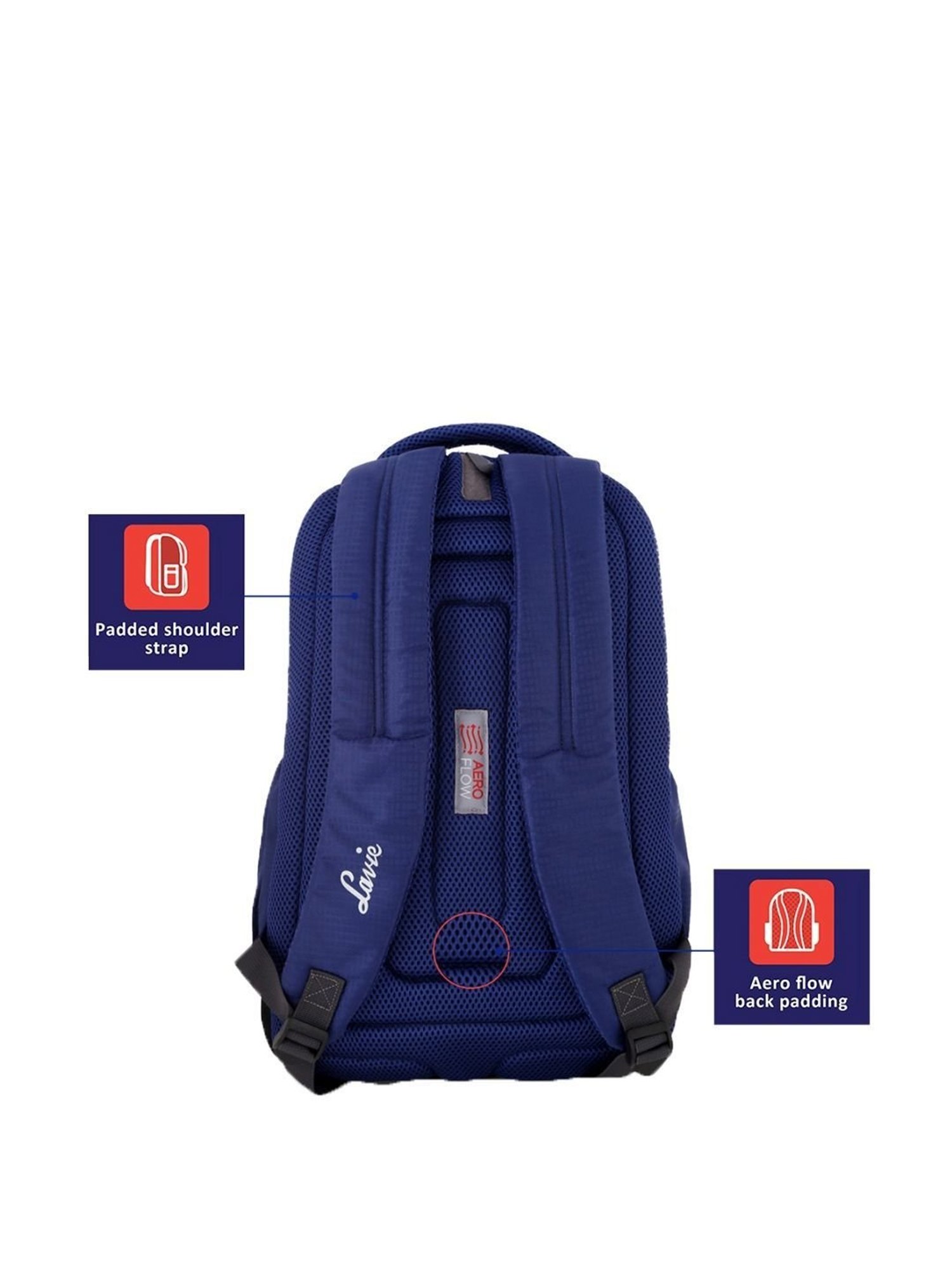 LAVIE SPORT Nebula Blue Medium Laptop Backpack