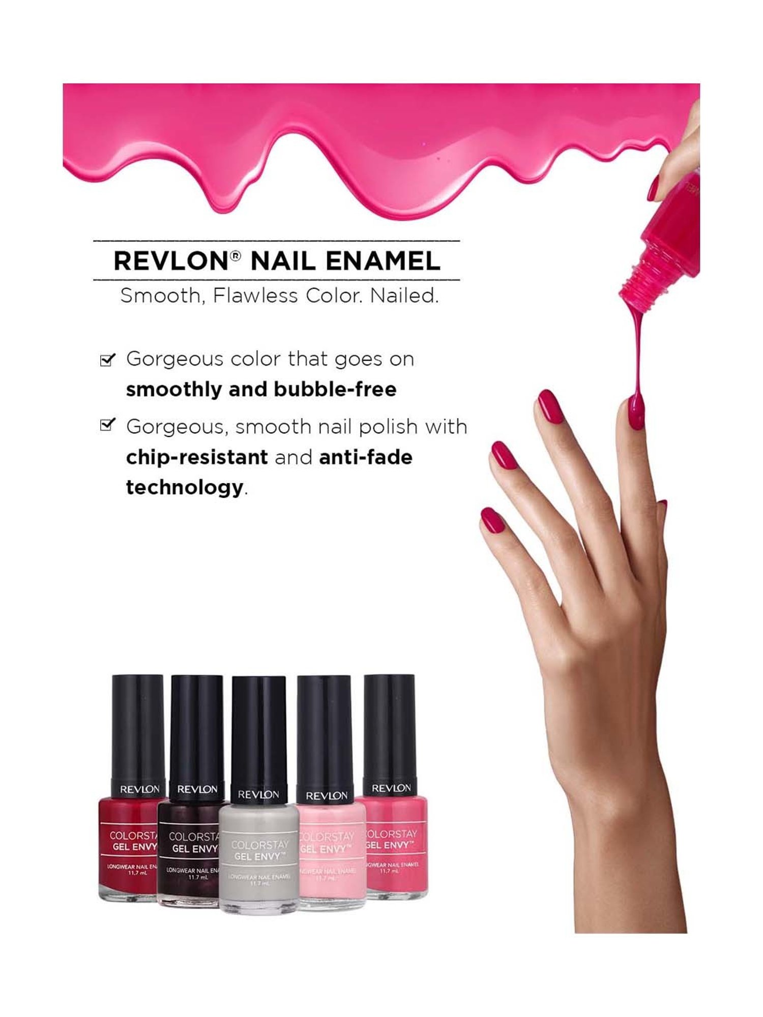 Revlon Colorstay Gel Envy Long Wear Nail Enamel Heart Breaker - 11.7 ml
