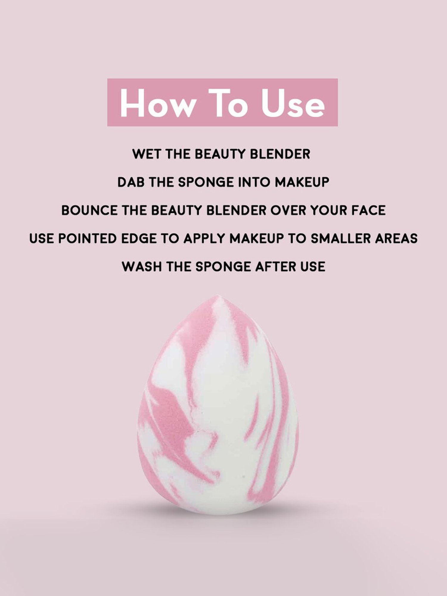 Jaquline USA Perfect Fix Beauty Blender Pink