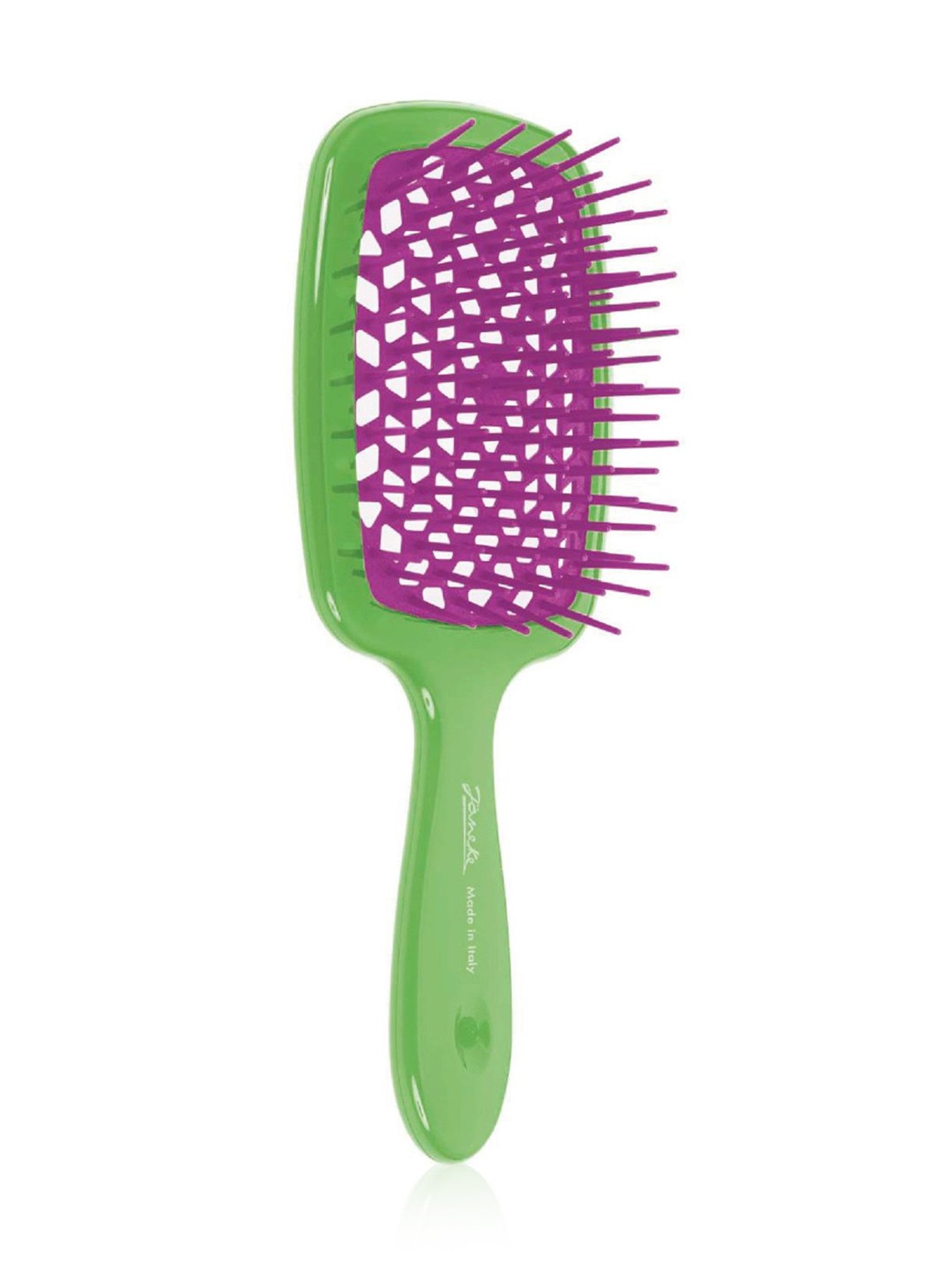 Janeke 1830 Professional Green & Purple Two-Color Super Brush