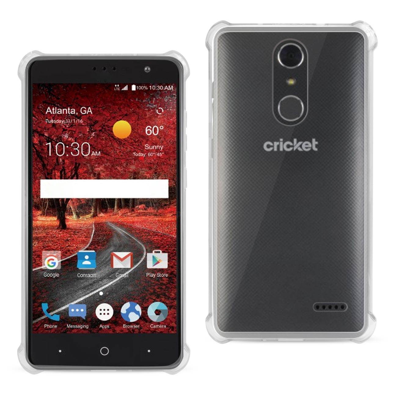 Reiko Zte Grand X4 Bumper Case With Air Cushion Protection In Clear