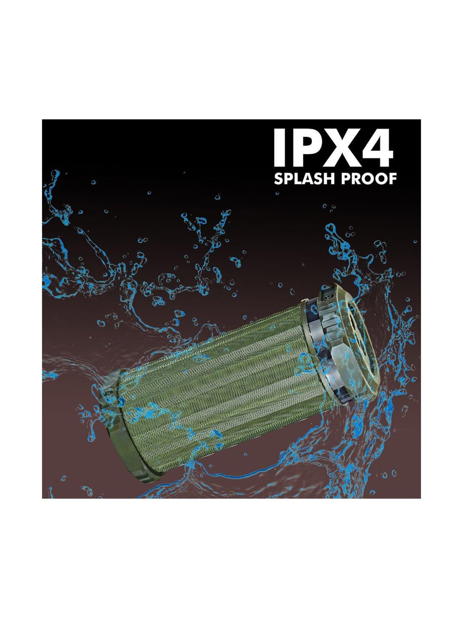 Conekt Hurricane 5W Dual Speaker Bluetooth- Green