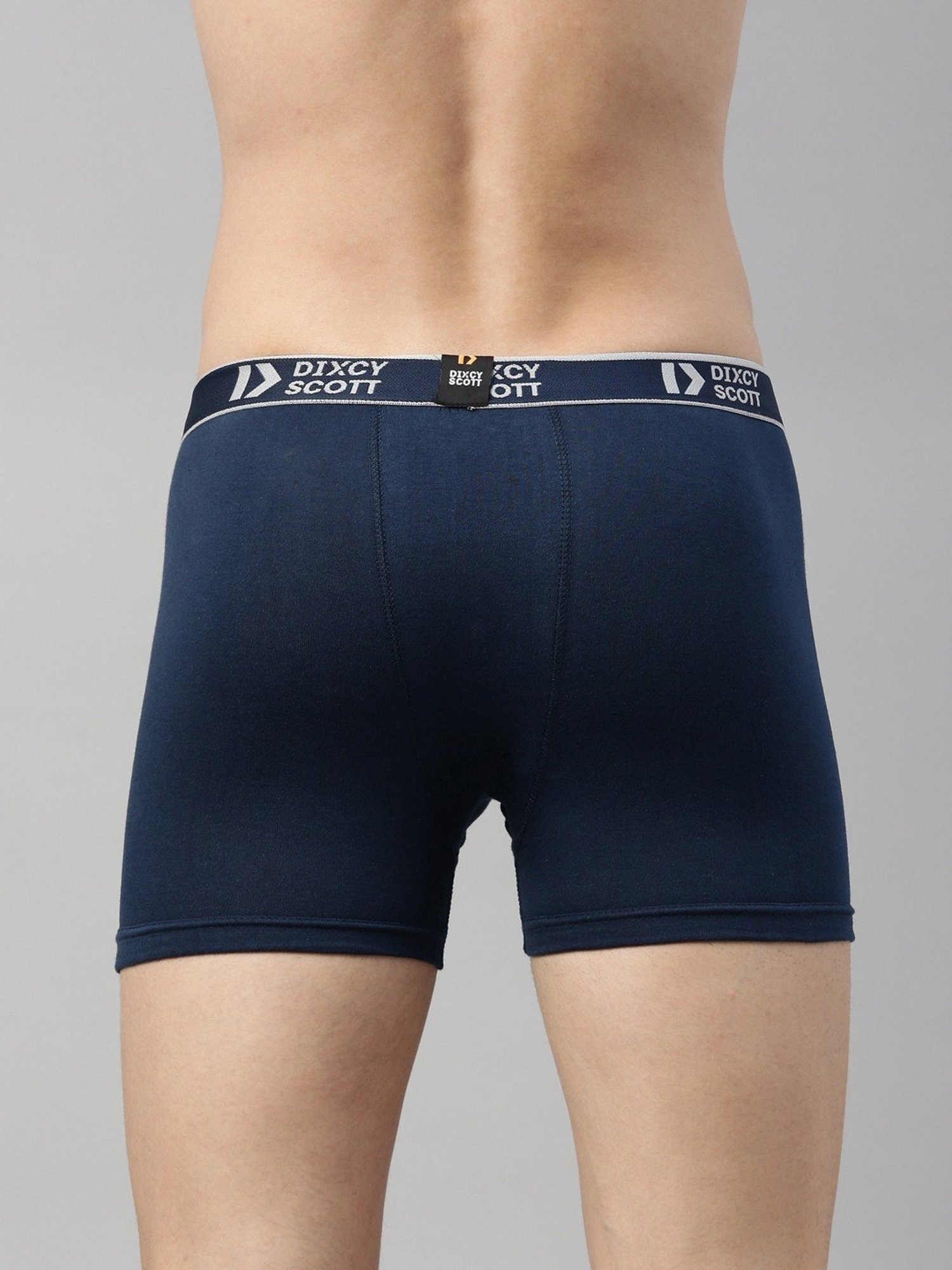 Dixcy Scott Originals Blue Cotton Regular Fit Trunks