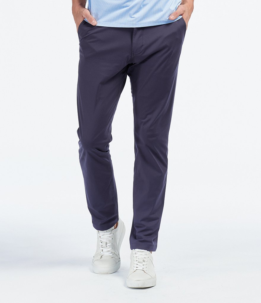RHONE Slim-Fit Flat-Front Commuter Stretch Pants