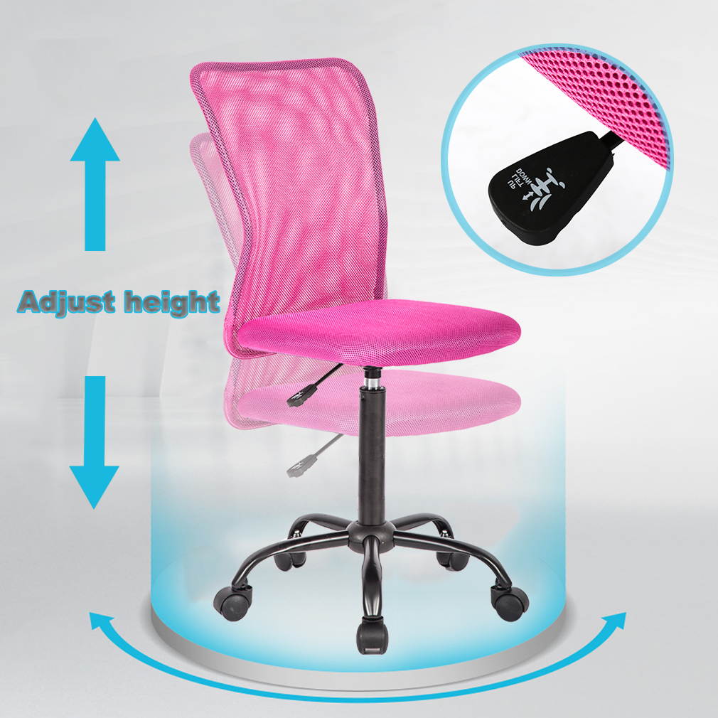 Set Of 4 Mesh Office Chair Computer Mid-Back Task Swivel Seat Ergonomic Chair