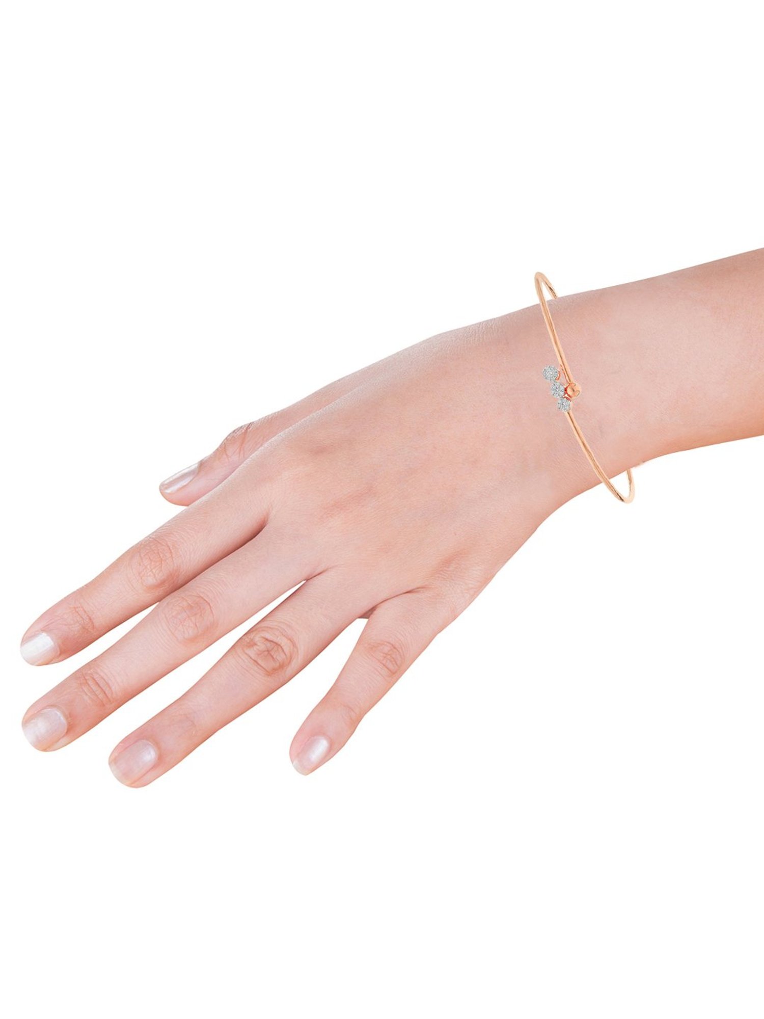 Candere by Kalyan Jewellers BIS Hallmark 18K Yellow Gold and Certified Diamonds Bracelet