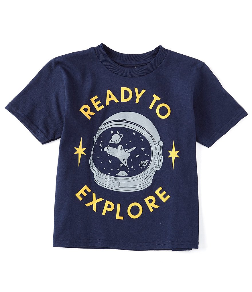 NASA Little Boys 2T-7 Short-Sleeve Ready To Explore Tee