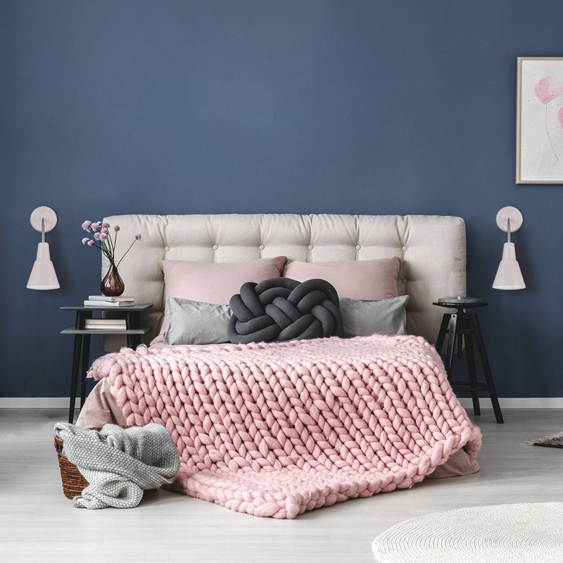 Sophie 1-Light Plug-In or Hard Wire Wall Sconce Matte Rose - Globe Electric