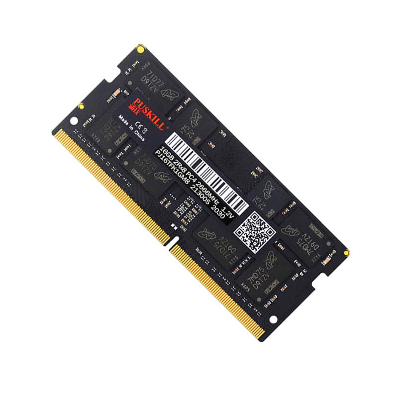 PUSKILL DDR3 1600MHz SODIMM RAM PC3-12800 4G 1.35V CL11 204 Pin Support ECC Unbuffered Laptop Memory Notebook RAM Module for Mac Intel and AMD System