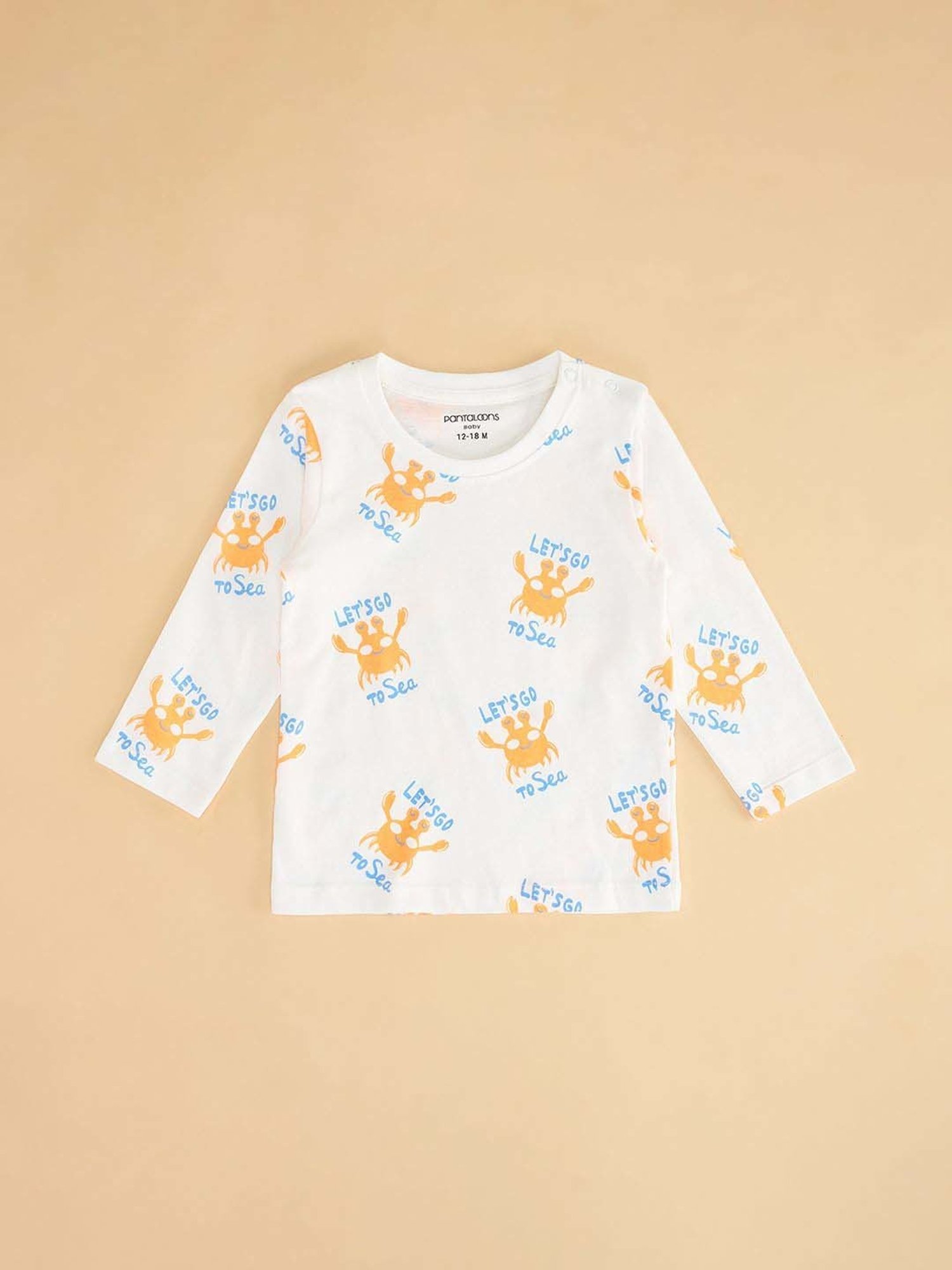 Pantaloons Baby Boys Multicolor Cotton Printed T-Shirt
